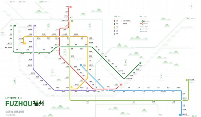 30、福州地铁线路图 福州地铁运营时间 首末车时间2023