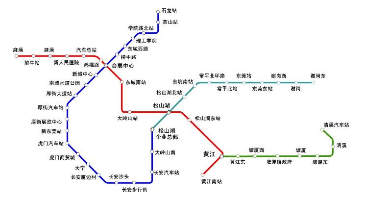 35、东莞地铁线路图 东莞地铁运营时间 首末车时间2023