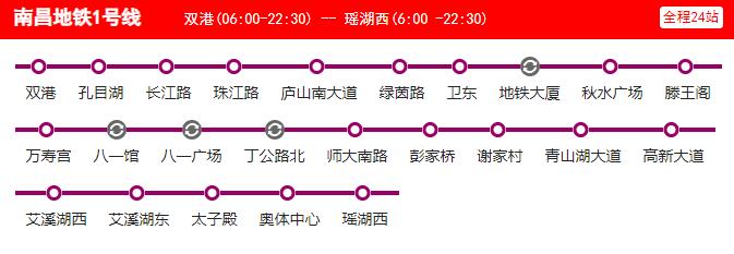 37、南昌地铁线路图 南昌地铁运营时间 首末车时间2023
