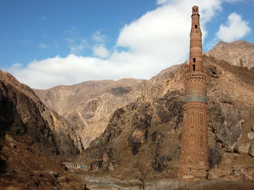 1、阿富汗查姆回教寺院尖塔和考古遗址